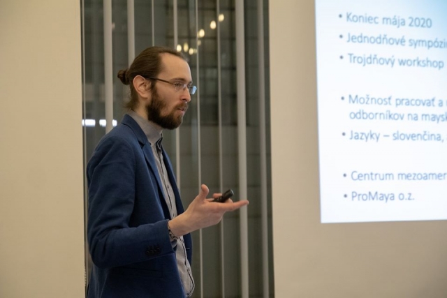 Jakub Špoták during a lecture
